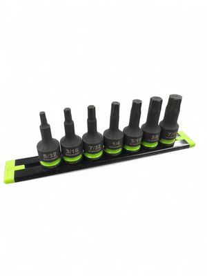 Grip Edge RPT Impact Hex Driver Set - 7-Pc 3/8’’ Drive Short SAE, IHBS7S