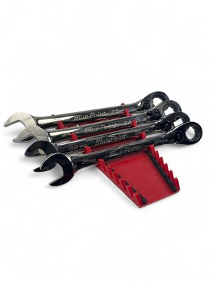 Blue Point 4pc Large 12-Point Metric 15° Offset Ratcheting Combination Wrench Set, BOERM704