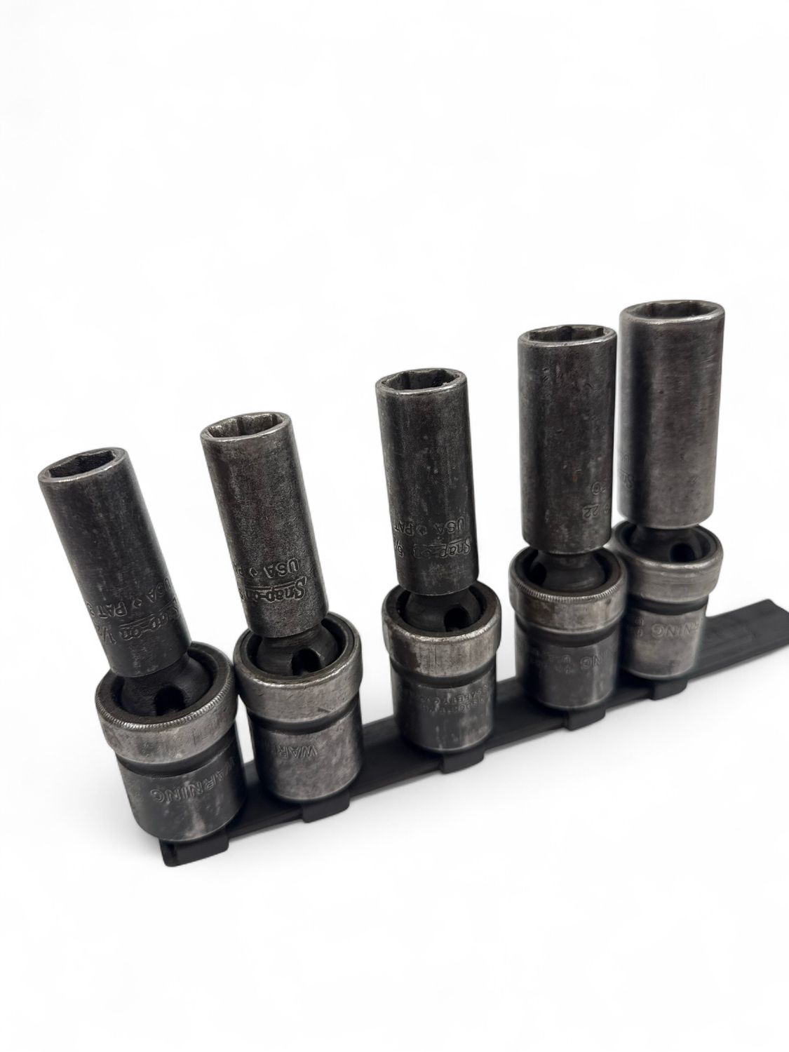 Snap On 5 Pc 1/2” Drive SAE Deep Impact Swivel Socket, (1/2 - 3/4”)