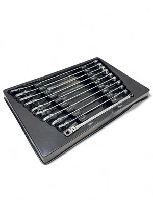 Matco Tools 10 Pc. Metric 0° Flex Ratcheting Extra Long Wrench Set, SRFBZLM102TA