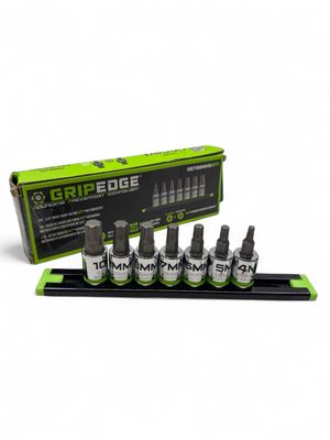 Grip Edge RPT Hex Driver Set - 7-Pc 3/8" Drive Short Metric, GE7BSMHSRPT