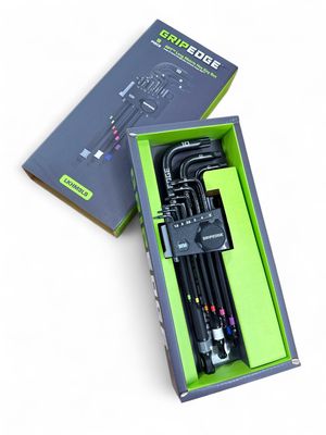 GripEdge 9-PC RPT Long Metric Hex Key Set, LKHM9LS