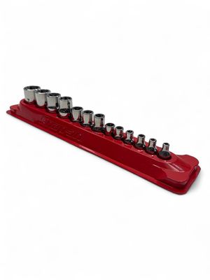 Snap On 13 pc Combination Drive TORX® Shallow Socket Set (E4-E24) 213AFLEY