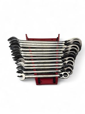 Blue Point 12 Pc. 12-Point SAE 15° Offset Ratcheting Box/ Open-End Wrench Set (5/16”-1”) BOER708 & BOER704