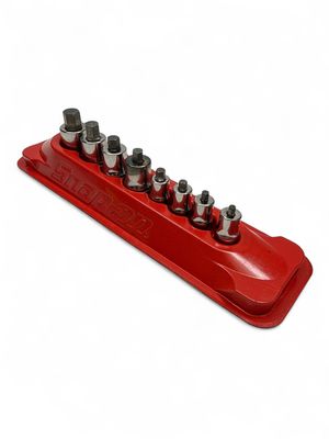 Snap On 8 pc Combination Drive SAE Hex Bit Stubby Socket Driver Set (1/8-3/8"), 208EFTAXSY