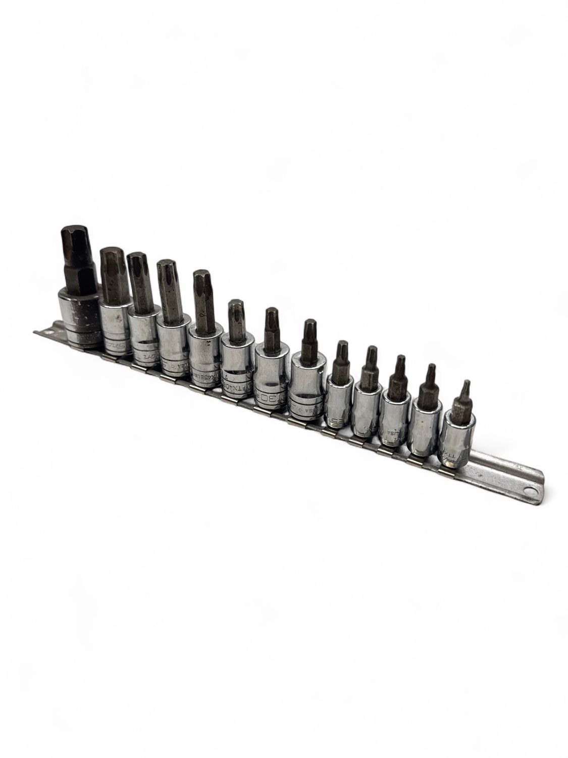 Snap On 13pc 1/4” & 3/8” Drive Torx Bit Socket Driver Set (T8-T60) 212EFTXY