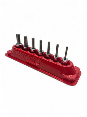 Snap On 7 pc 3/8" Drive SAE Standard Hex Bit Socket Set (9/64-3/8"), 208EFAY