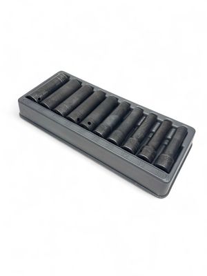 Snap On 10 Pc. 1/2 Snap On 10 Pc. 1/2" Drive 6-Point Metric Flank Drive Deep Impact Socket Set (10-19 mm) 310SIMMYA