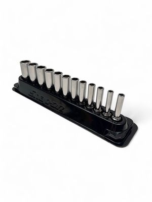 Snap On 12pc XTRA 1/4” Flank Drive Metric Deep Socket, 112YSTMMY