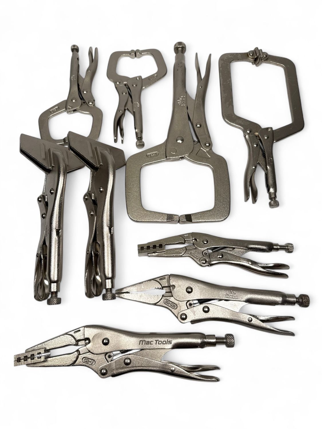 Mac Tools 9pc Locking Pliers Lot