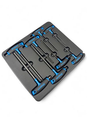 Snap On 8 Pc. Metric T-Shaped/ L-Shaped Combination Hex Wrench Set (2-10 mm) AWSGM800A