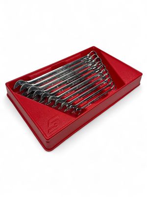Snap On 10 Pc. 12-Point SAE Flank Drive Plus Combination Wrench Set, (5/16, 3/8-7/8"), SOEX710