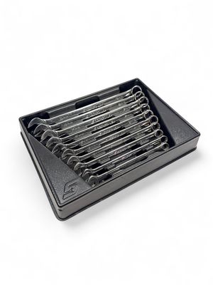 Snap On 10 pc 12-Point Metric Flank Drive® Plus Combination Wrench Set (10–19 mm), SOEXM710