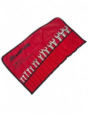 Snap On 15 pc 12-Point SAE Flank Drive® Short Combination Wrench Set (1/4–1"), OEXS715K