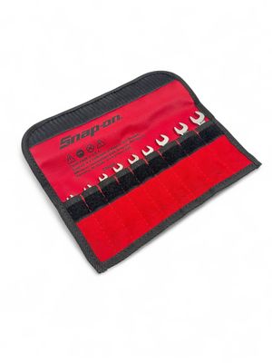 Snap On 9 pc 6-Point SAE Flank Drive® Midget Combination Wrench Set (1/8–3/8"), OXI709SBK