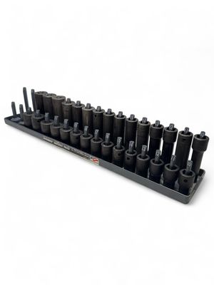 Snap On 30pc 1/2” Drive 6pt Metric Deep & Shallow Impact Socket Set (10mm - 24mm), 315IMMYA 315SIMMYA