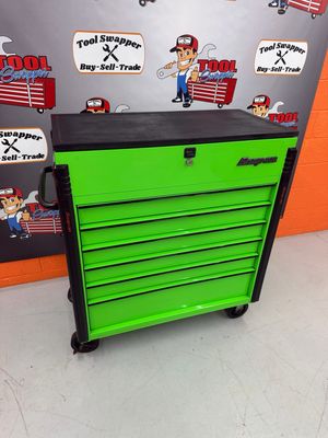 Snap On 40 Snap On 40" Six-Drawer Slide Top Roll Cart (Extreme Green), KRSC416FPJJ