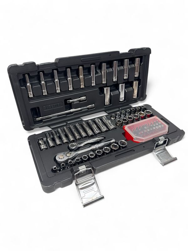 Matco Silver Eagle 1/4 Matco Silver Eagle 1/4" Drive 50 Piece Chrome Master Socket Set, SASE50PA