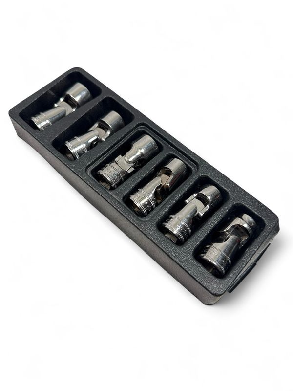 Snap On 6 pc 3/8 Snap On 6 pc 3/8" Drive 6-Point Metric Flank Drive Shallow Flex Socket Set, 206FSUMA