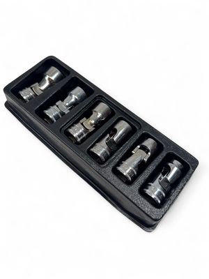 Snap On 6 pc 3/8 Snap On 6 pc 3/8" Drive 6-Point Metric Flank Drive Shallow Flex Socket Set, 206FSUMA