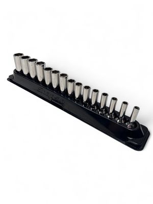 Snap On 15pc 3/8 Snap On 15pc 3/8" Drive 6-Point Metric Flank Drive® Xtra Deep Socket Set (8-19 mm), 212YSFSMY