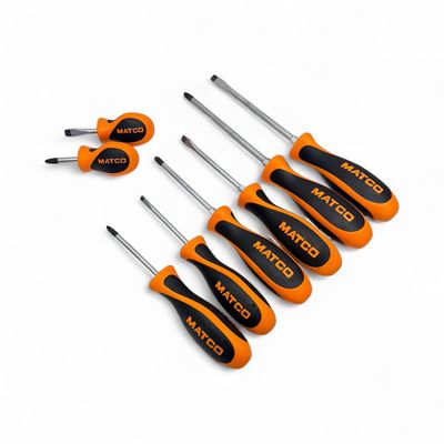 Matco 8pc Orange Screwdriver Set, SSO8C Matco 8pc Orange Screwdriver Set, SSO8C