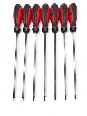 Mac Tools 7pc Long Tamper-Resistant Torx Screwdriver Set (T8 - T30) Mac Tools 7pc Long Tamper-Resistant Torx Screwdriver Set (T8 - T30)
