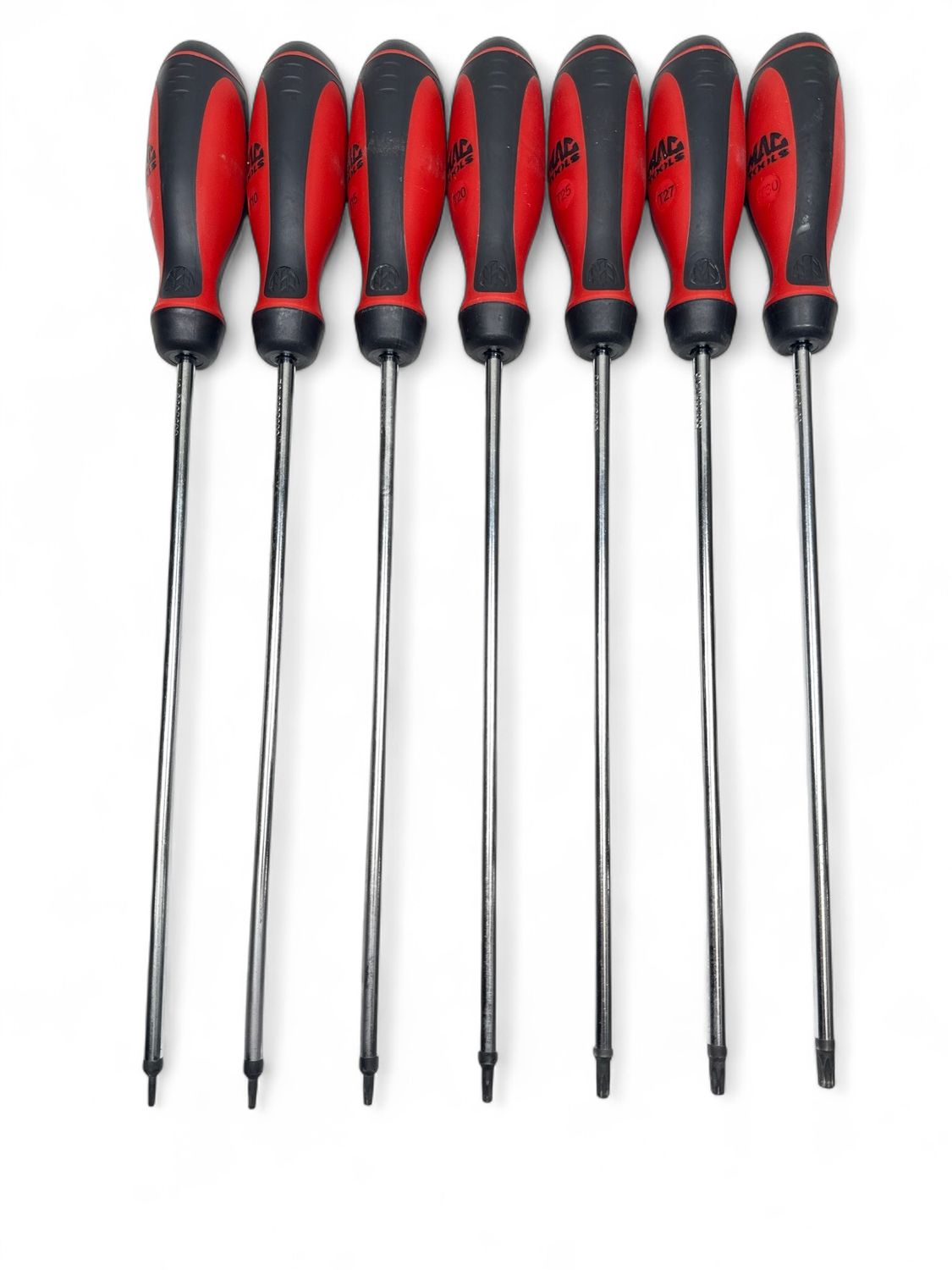 Mac Tools 7pc Long Tamper-Resistant Torx Screwdriver Set (T8 - T30)