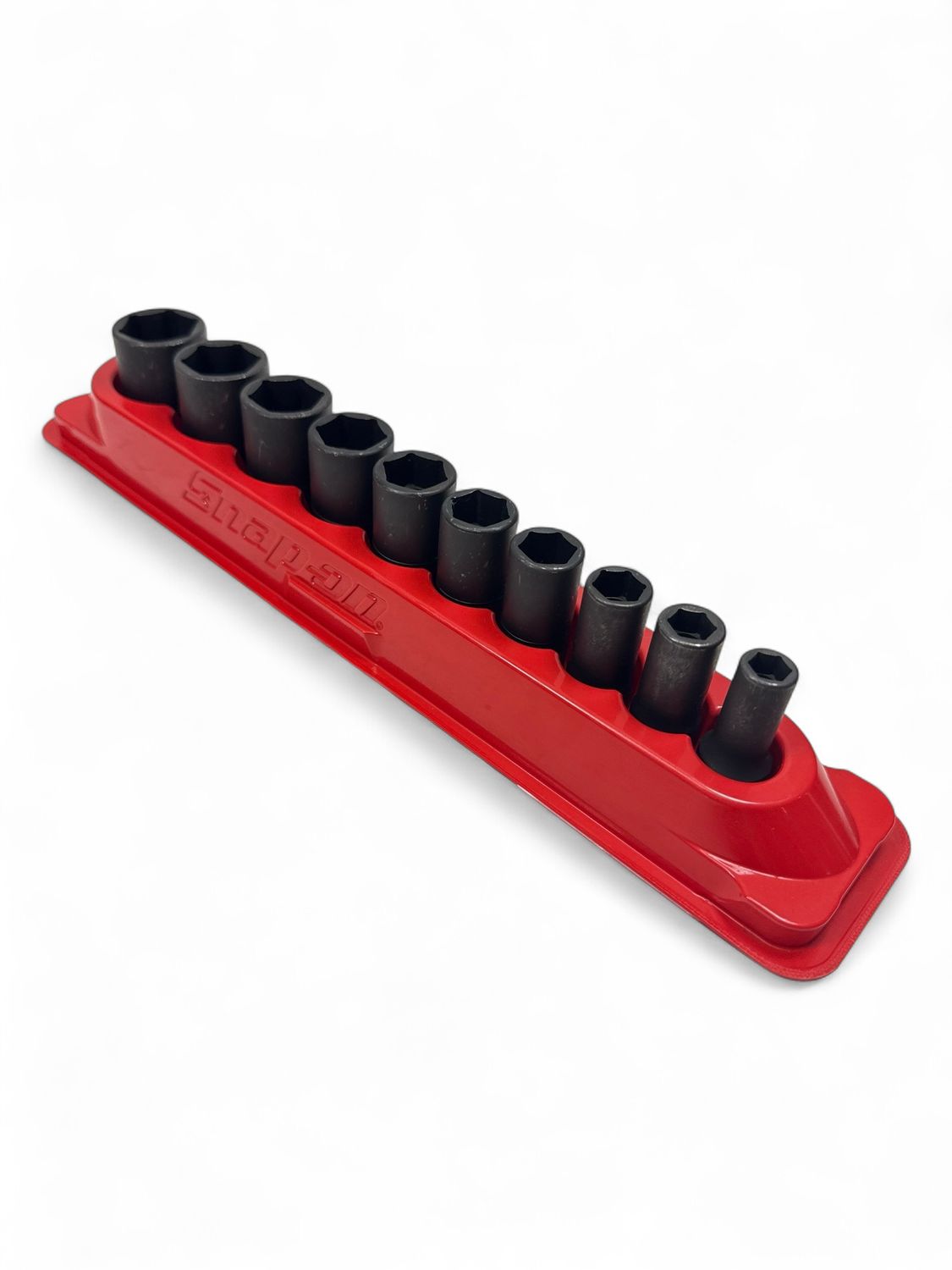 Snap On 10 Pc. 3/8" Drive 6-Point SAE Flank Drive Semi-Deep Impact Socket Set (5/16-7/8") 210IMFSYA