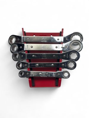Mac Tools 5pc SAE Offset Reversible Ratcheting Box End Wrench Set (1/4” - 7/8”)