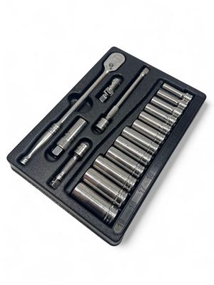 Snap On 17 pc 3/8 Snap On 17 pc 3/8" Drive Deep 6-Point Metric Starter Set, STARTERSET3