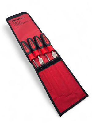 Snap On 4 pc Instinct® Mixed File Set (Red), SGHBF500A Snap On 4 pc Instinct® Mixed File Set (Red), SGHBF500A
