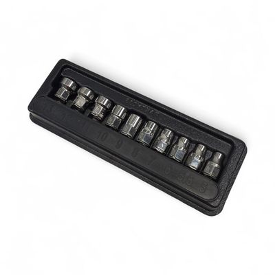 Snap On 10 pc 1/4 Snap On 10 pc 1/4" Drive 6-Point Metric Flank Drive® Low Profile Socket Set (5-13 mm), 110RTSMA
