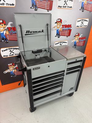 Homak 44" RSPRO 9-Drawer Power Service Cart