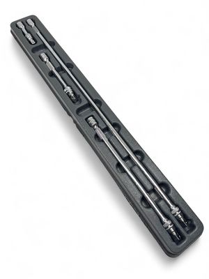 Snap On 4 pc 3/8 Snap On 4 pc 3/8" Drive Quick-Release Locking Knurled Extension Set, 204FXKLA