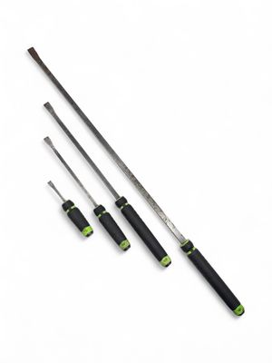 Mac Tools 4 Pc. Capped Comfort-Handle Curved-Head Pry Bar Set (8” - 42”), PBS4CG Mac Tools 4 Pc. Capped Comfort-Handle Curved-Head Pry Bar Set (8” - 42”), PBS4CG