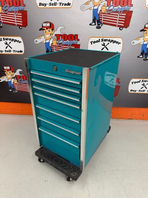 Snap On KRL 19 Snap On KRL 19" Seven-Drawer Masters Series End Cab (Teal), KRL711APF
