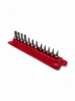 Snap On 12 Pc. Combination Drive Torx Bit Standard Socket Set (T10-T55) 212EFTXY Snap On 12 Pc. Combination Drive Torx Bit Standard Socket Set (T10-T55) 212EFTXY