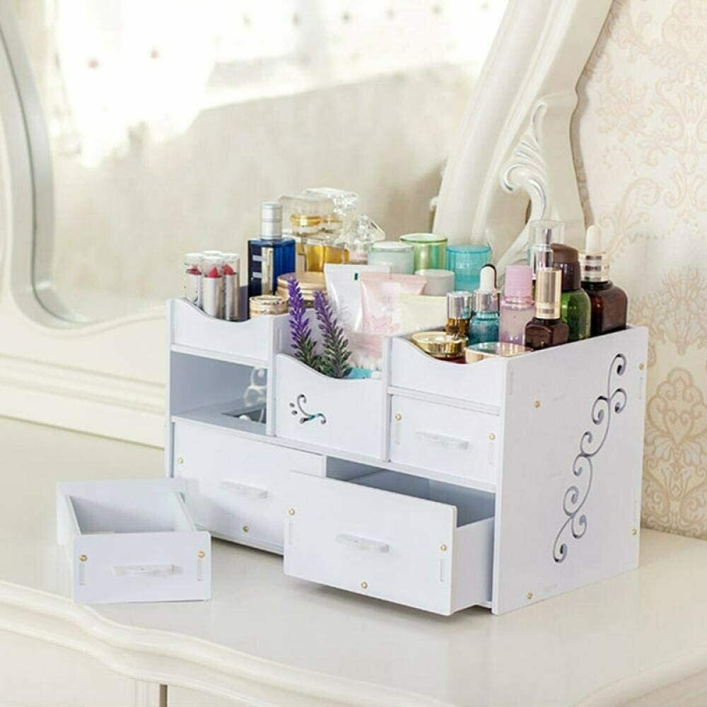 Organizzatore di Trucco in Plastica Contenitore Cosmetico per Gioielli Contenitore Cosmetico per Contenitore Cosmetico per Trucco Ad Alta...