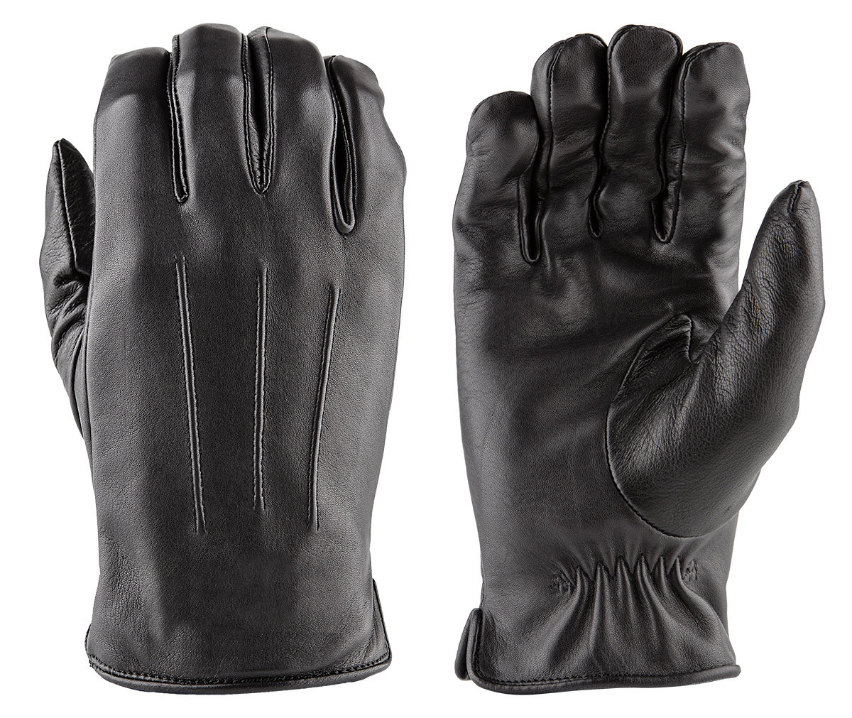 faux fur lined leather gloves