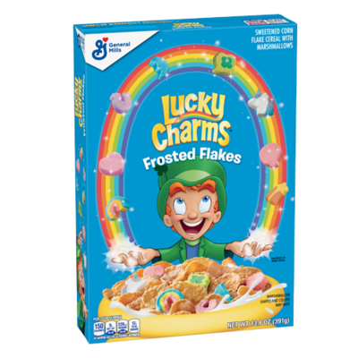 FROSTED FLAKES LUCKY CHARMS CEREAL