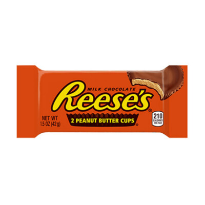 REESES 2 PEANUT BUTTER CUPS 42gm