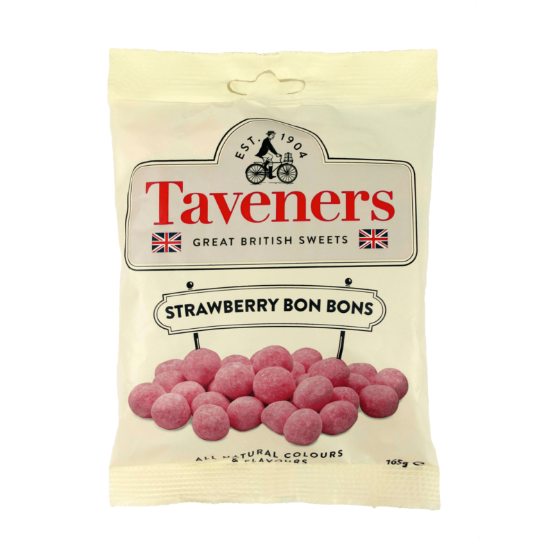 TAVENERS STRAWBERRY BON BONS 165gm