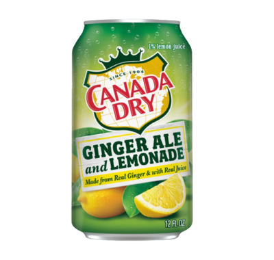 CANADA DRY LEMONADE GINGER ALE CAN 355ml