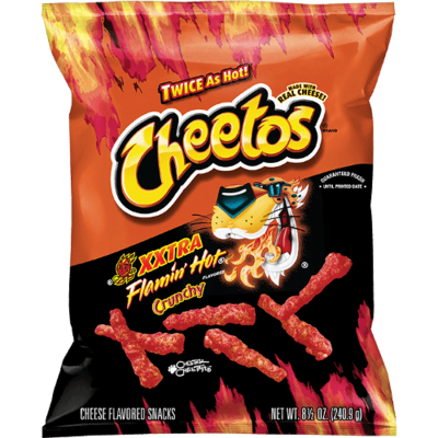 CHEETOS CRUNCY FLAMING HOT BLCK 226.8 Gm