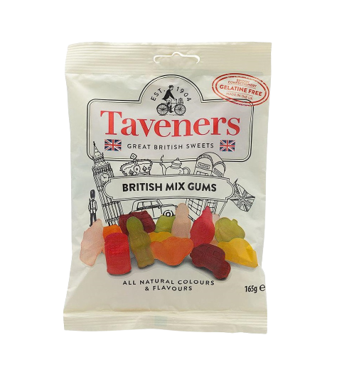 TAVENERS BRITISH MIXED GUMS 165gm