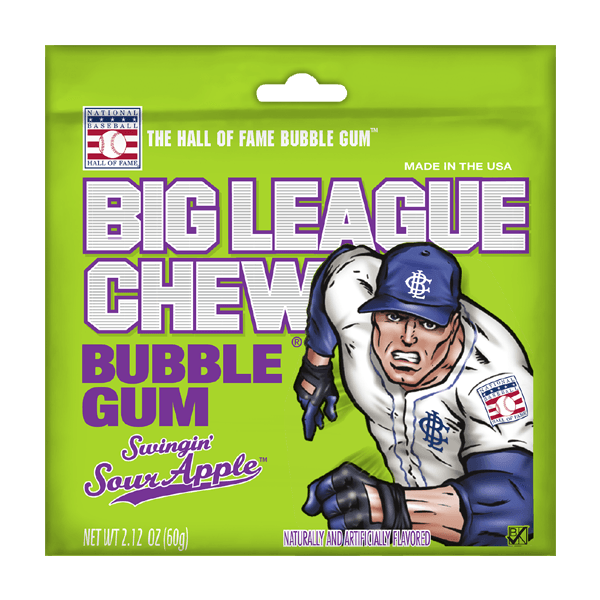 BIG LEAGUE CHEW SOUR APPLE 60gm