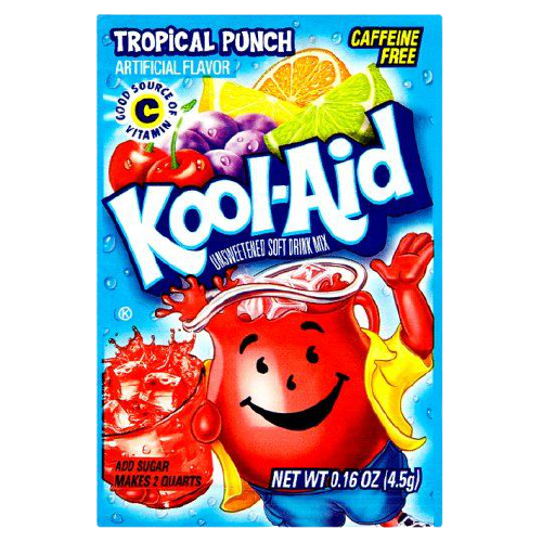 KOOL AID TROPICAL PUNCH MIX UNSWEETENED 4.5 gm