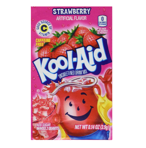 KOOL AID STAWBERRY MIX UNSWEETENED 4.5 gm