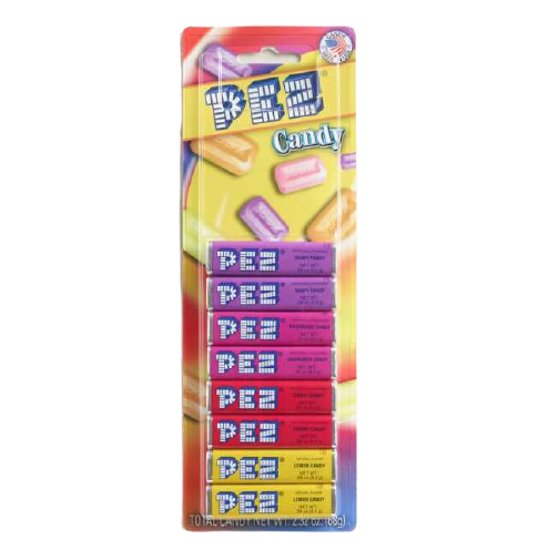 PEZ REFILLS FRUIT 8 PACK 68gm